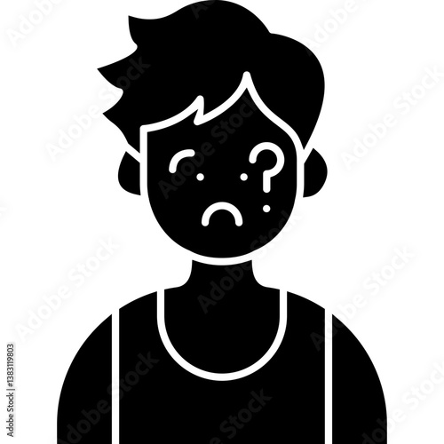 Thinking Boy Icon