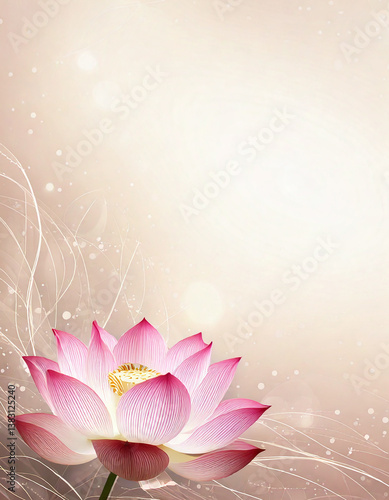 background with lotus flowers