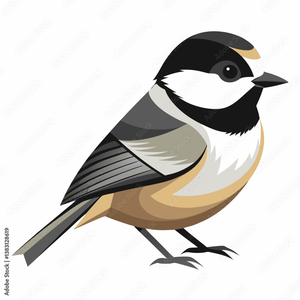 Fototapeta premium black and white bird