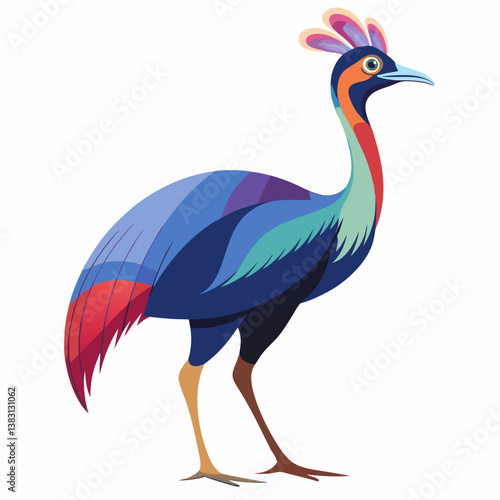 vector illustration of a bird