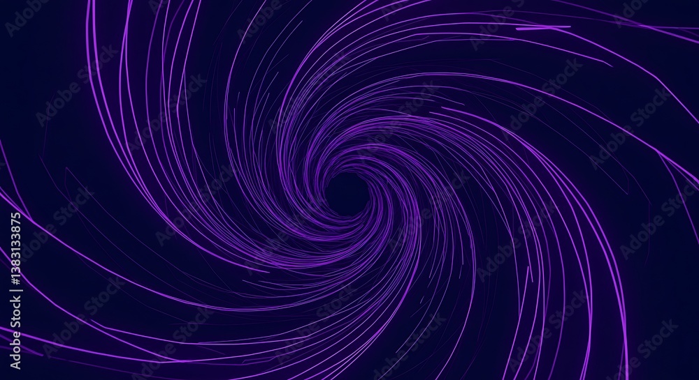 Obraz premium Violet Vortex AI Generated
