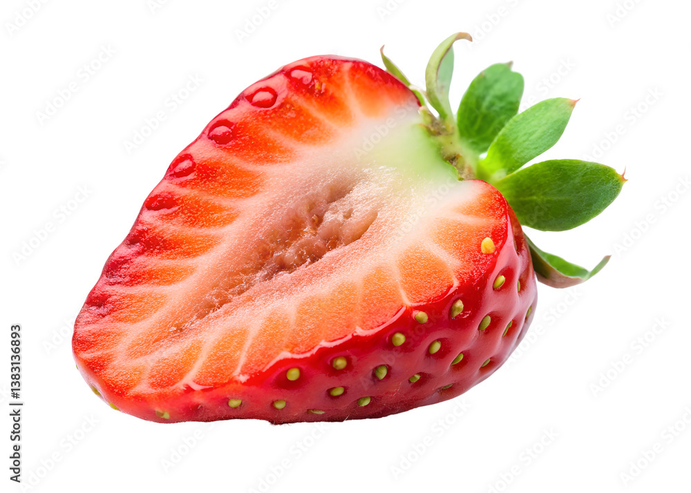 slice of strawberry clipart image on transparent background slice of strawberry clipart image on transparent background