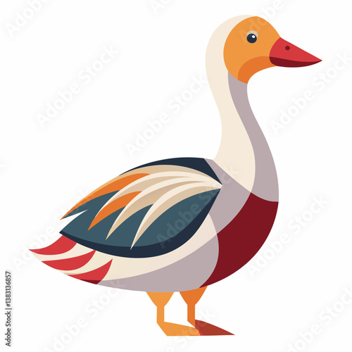 goose isolated on white background