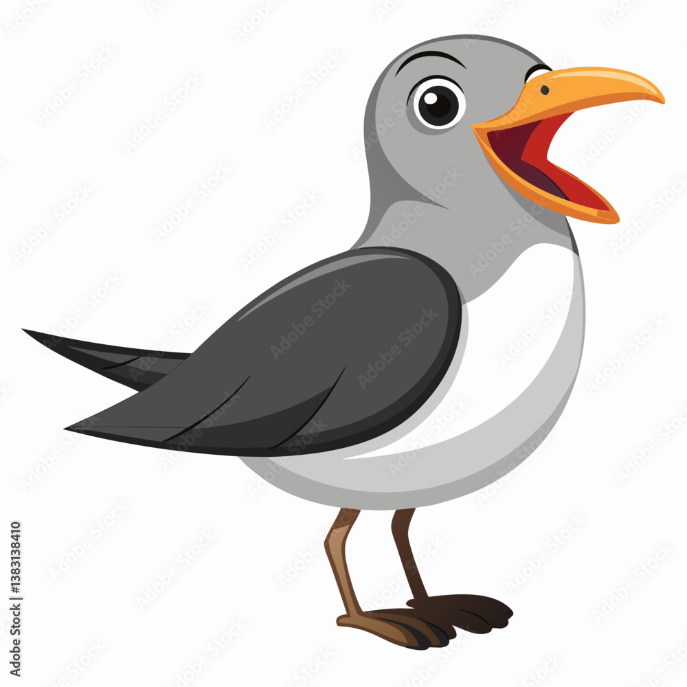 vector illustration of a cartoon bird vector illustration of a cartoon bird