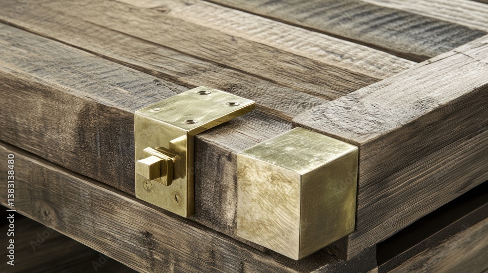 Rustic Wooden Table Corner Detail Rustic Wooden Table Corner Detail