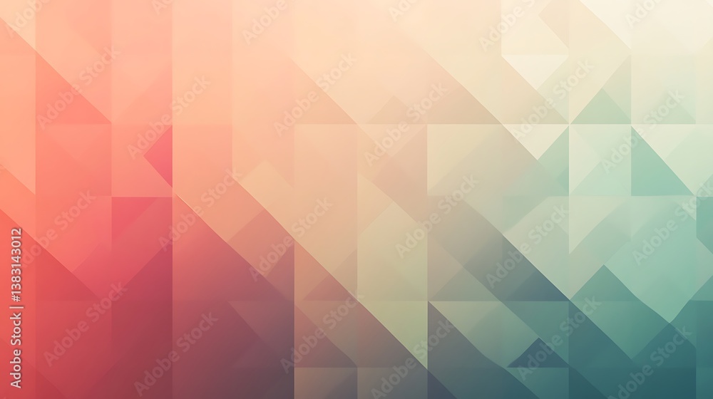 Obraz premium Abstract Geometric Pattern in Soft Hues