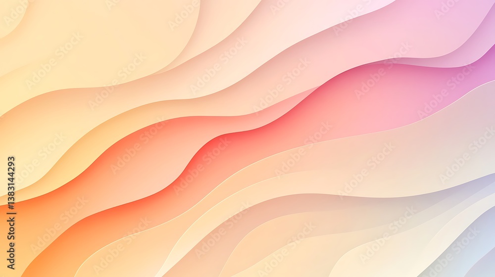 Abstract Pastel Wave Background Design Abstract Pastel Wave Background Design