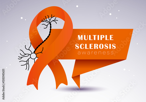 World Multiple Sclerosis Day vector illustration. Treatment and prevention. Medicine and health concept