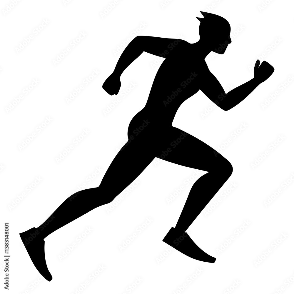 running man silhouette running man silhouette