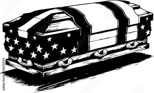 Honoring heroes memorial day tribute cemetery illustration somber atmosphere close-up remembrance