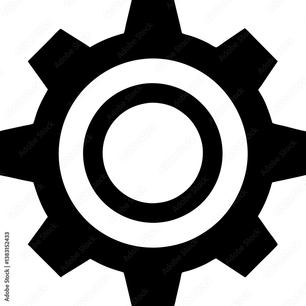 vector illustration of a gear icon
