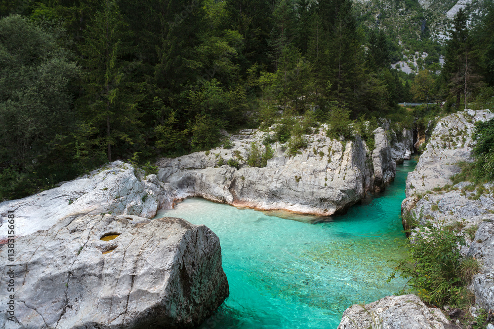 Fototapeta premium Great Soca Gorge, Slovenia