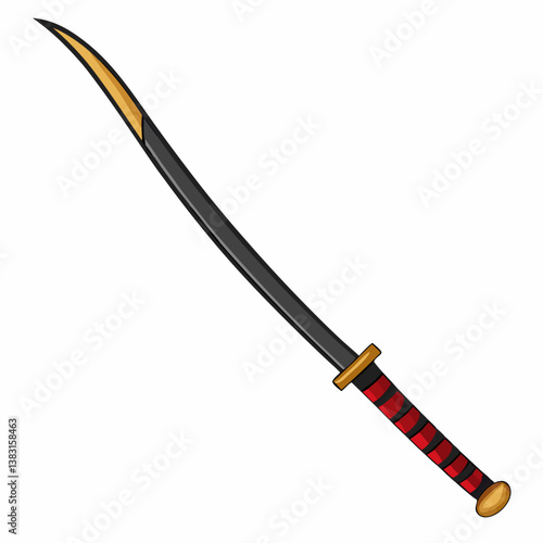 knife on a white background