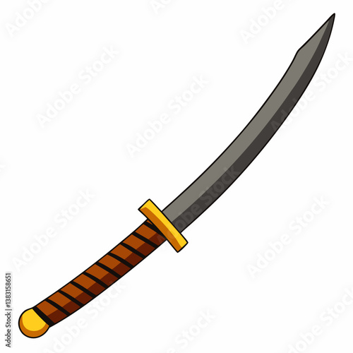 knife on a white background