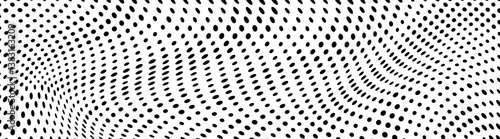 Abstract halftone dotted background. Monochrome pattern with square.  Vector modern futuristic texture for posters, sites, cover, business cards, postcards, interior design, labels and stickers