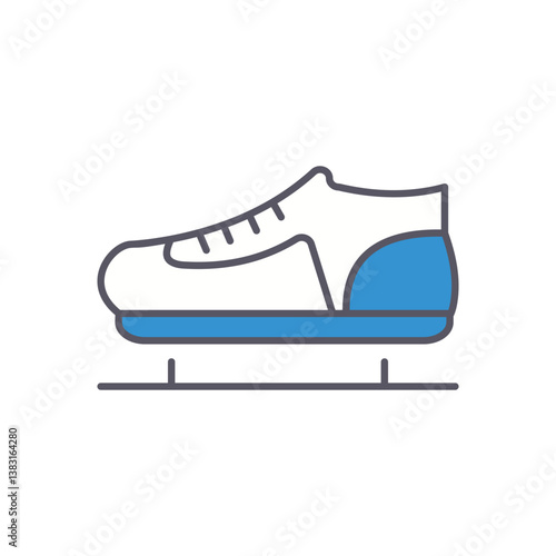 SKATE vector icon stock illustration