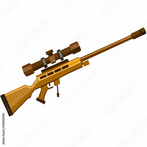 assault rifle isolated