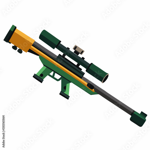 assault rifle isolated