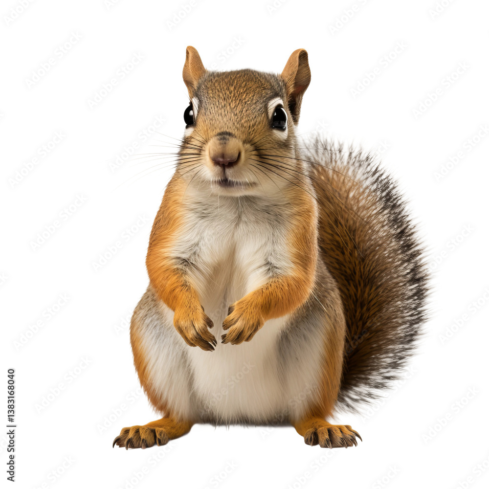 Obraz premium squirrel isolated on white background 
