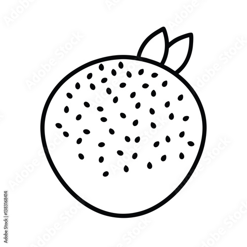 vector illustration of an chia-seeds