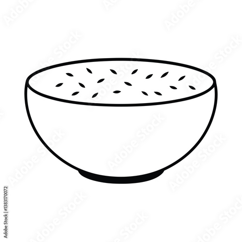 illustration of a bowl of oats.