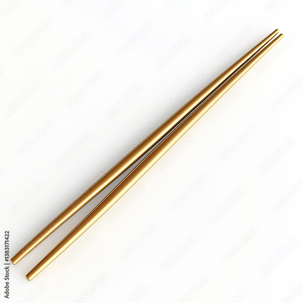 Gold Chopsticks, Elegant Dining Utensils Gold Chopsticks, Elegant Dining Utensils