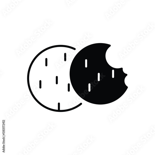 COOKIES vector icon stock illustration