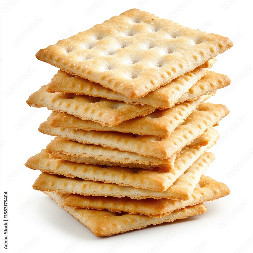 Stack of crispy crackers Stack of crispy crackers