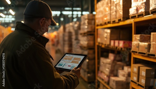Warehouse Inventory Audit with Tablet Tariff Impact Supply Chain Management