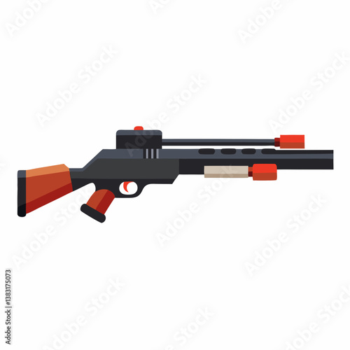 gun isolated on white