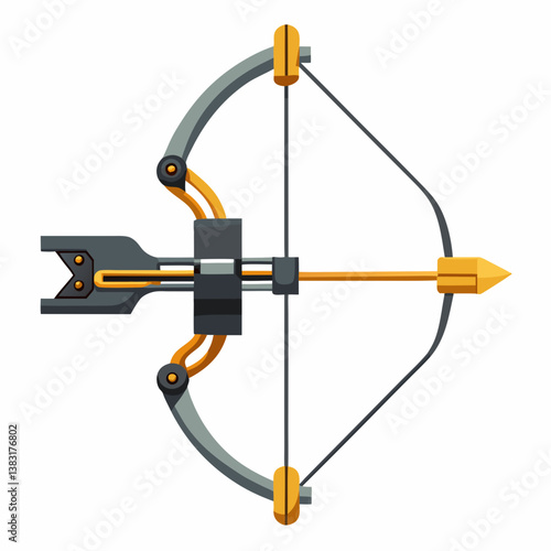 vector illustration of an arrow with a bow