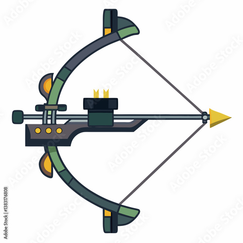 vector illustration of an arrow with a bow