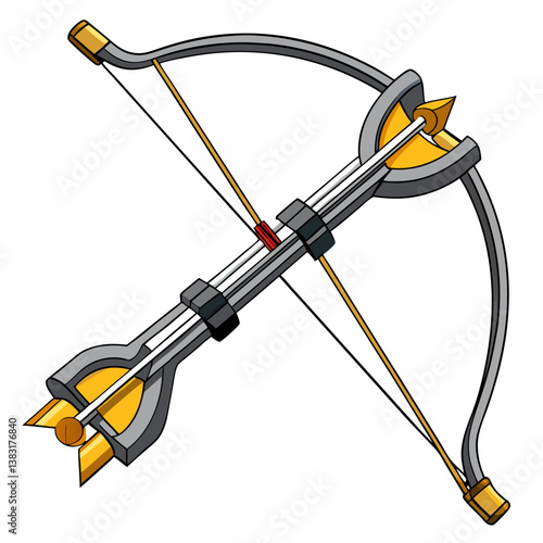 vector illustration of an arrow with a bow