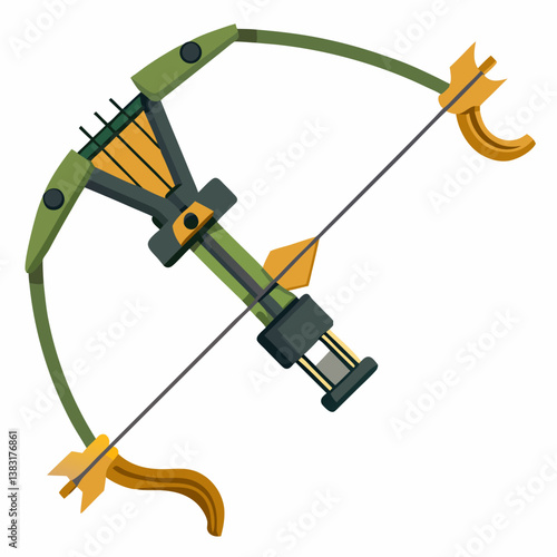 vector illustration of an arrow with a bow