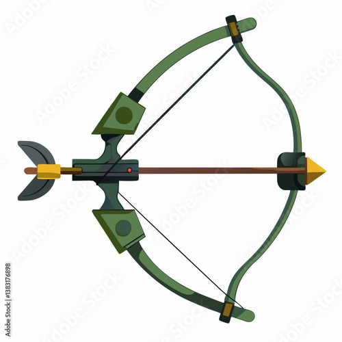 vector illustration of an arrow with a bow