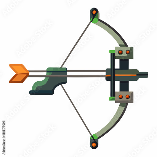 vector illustration of an arrow with a bow