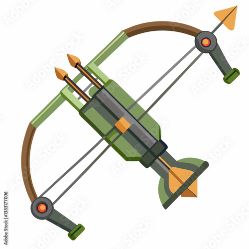 vector illustration of an arrow with a bow