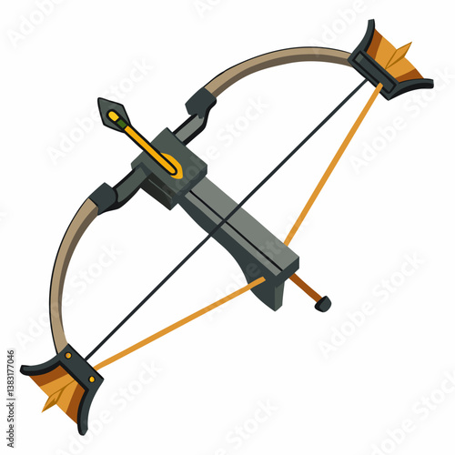 vector illustration of an arrow with a bow