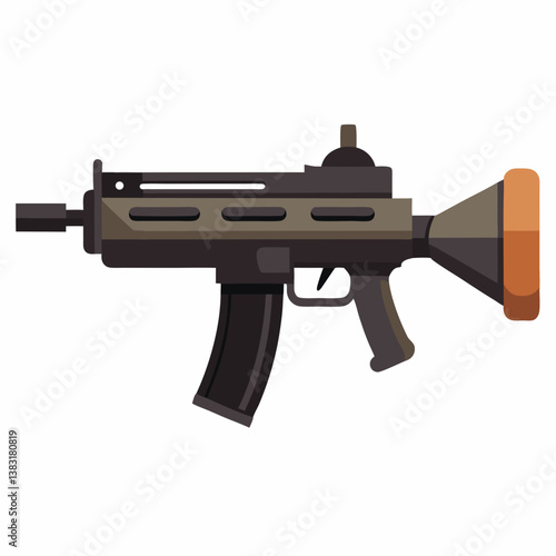 assault rifle vector illustration