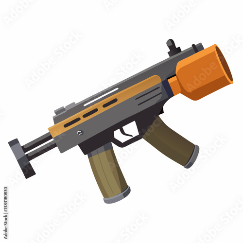 assault rifle vector illustration