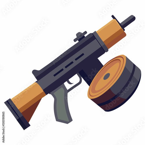 assault rifle vector illustration