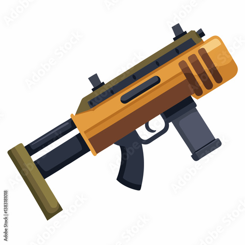 assault rifle vector illustration