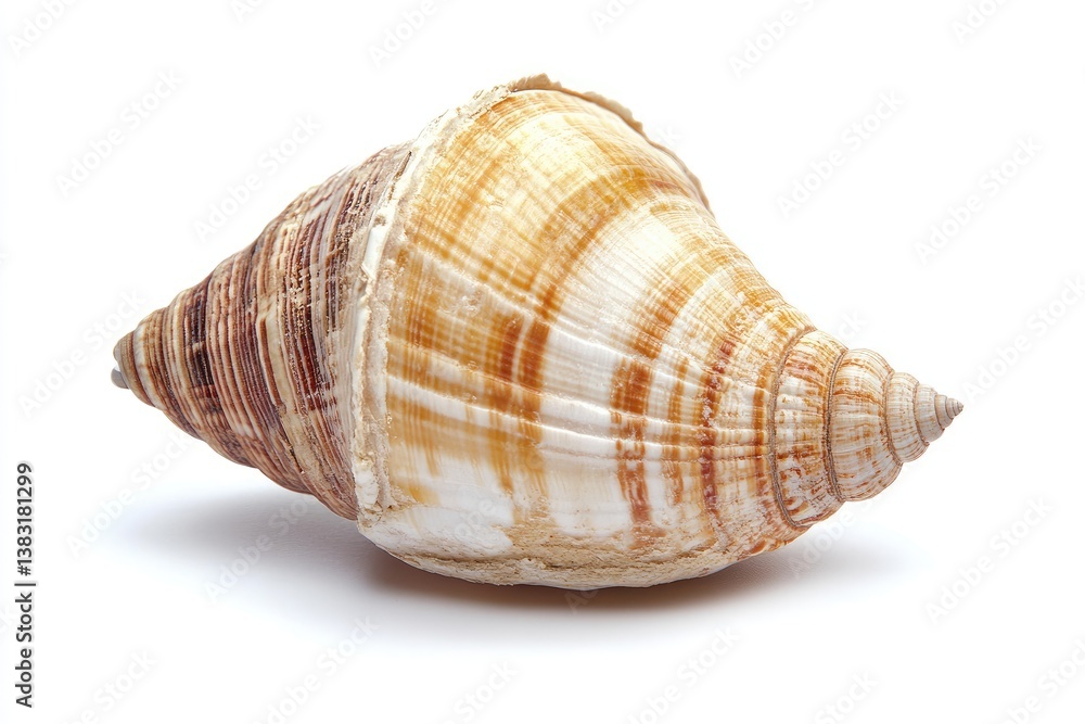 Isolated seashell, intricate patterns Isolated seashell, intricate patterns
