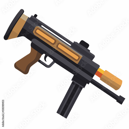 assault rifle vector illustration