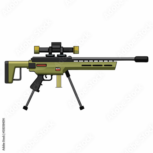 assault rifle vector