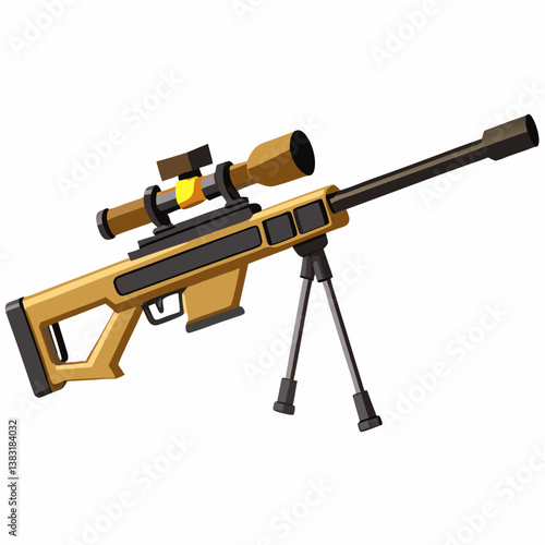 assault rifle vector