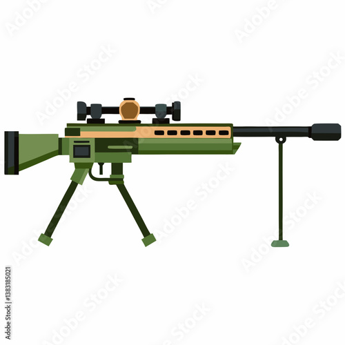 assault rifle vector