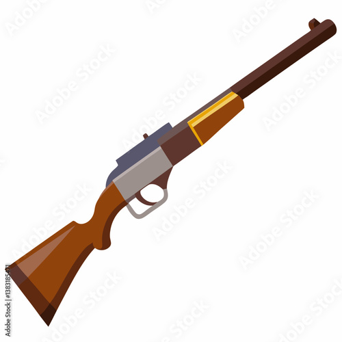 A firearm displayed against a plain white background, highlighting its design and features.
