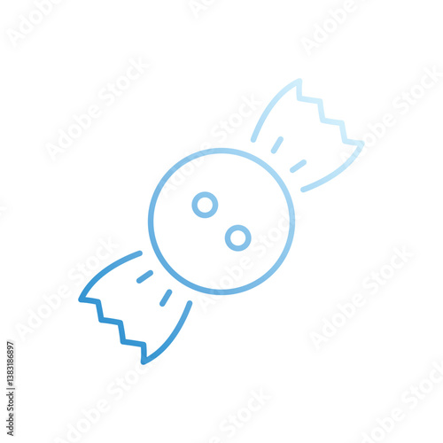 CANDY vector icon stock illustration