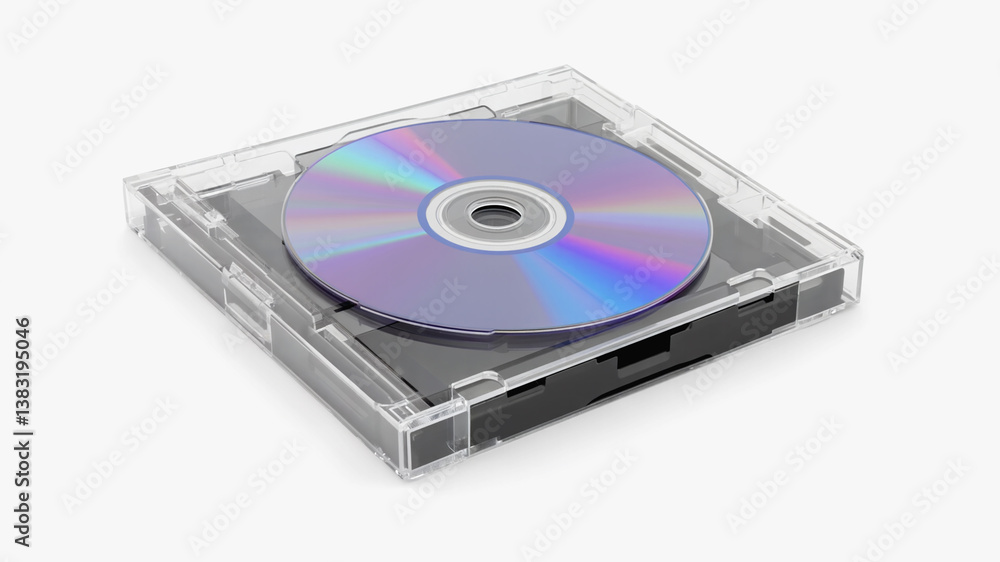 Transparent Plastic Case Holding Disc Transparent Plastic Case Holding Disc